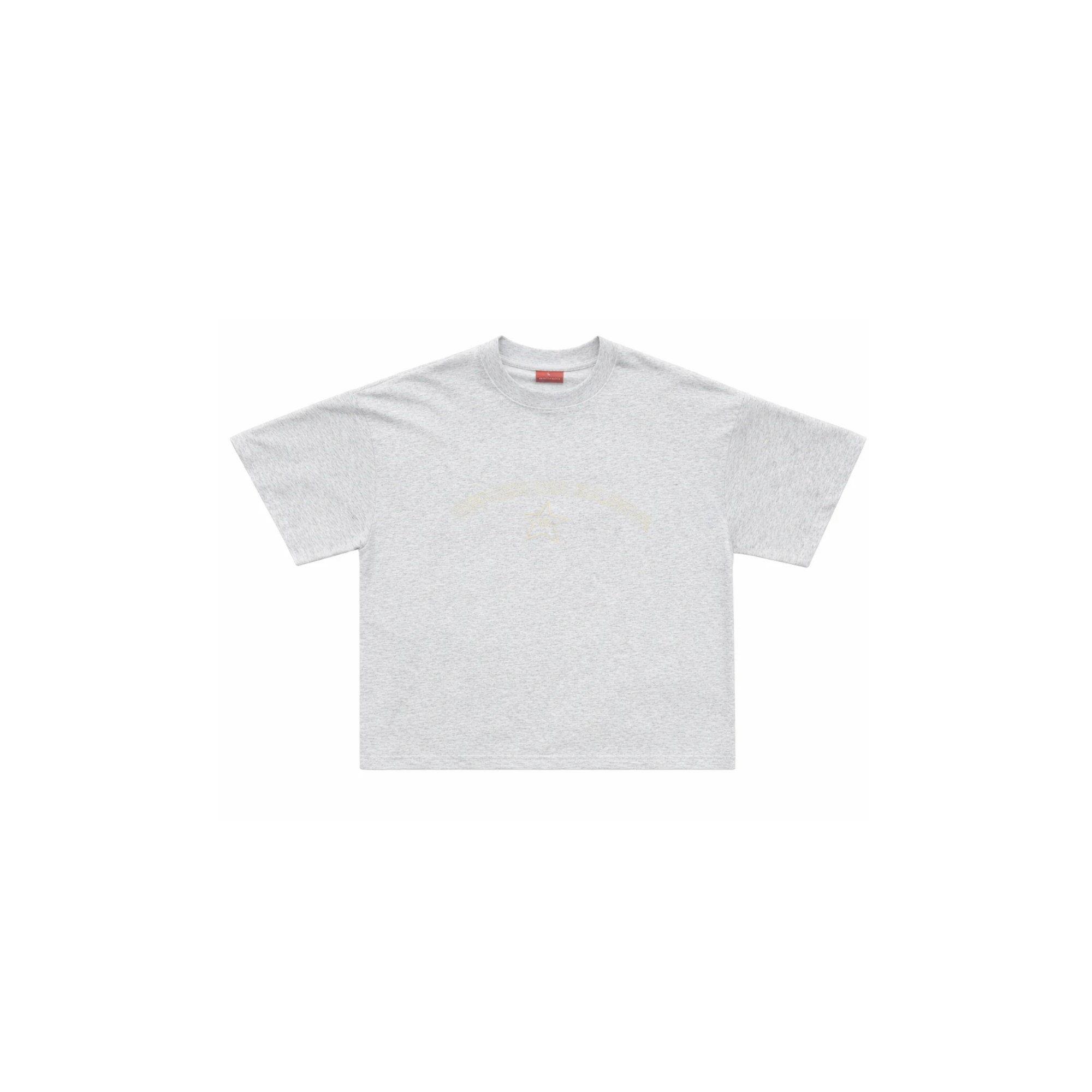 GREY MARLE CHEST PRINT TEE