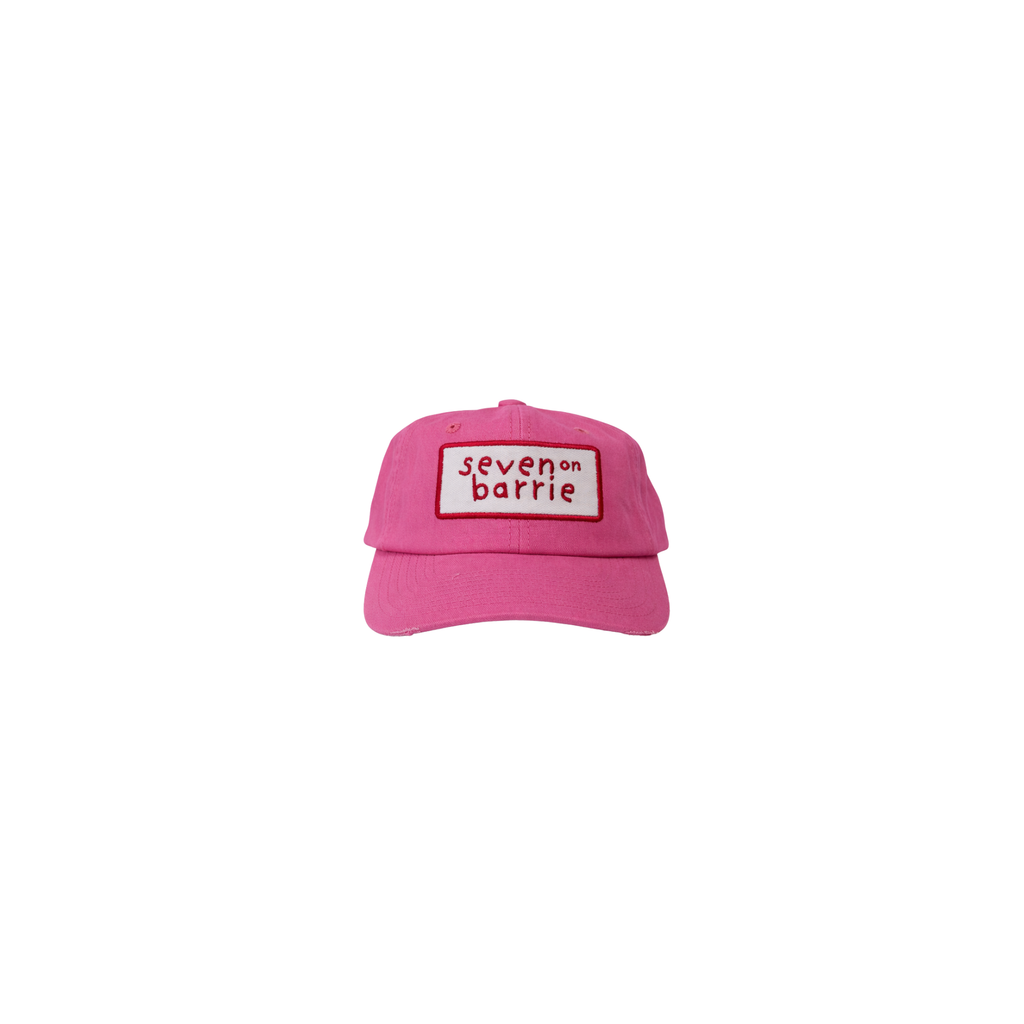 PINK SIX PANEL CAP